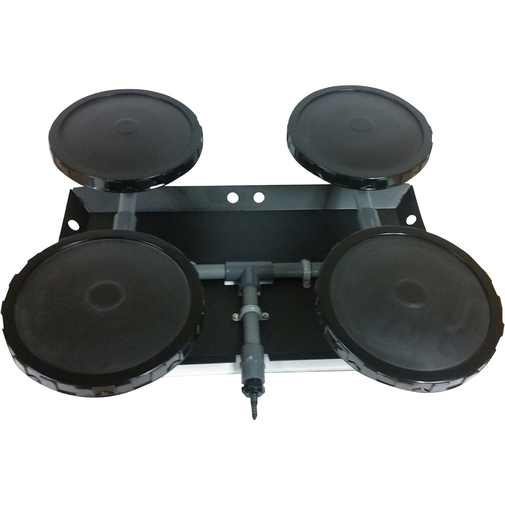 Outdoor Water Solutions Rubber Membrane 4-Disc Diffuser with Steel Base, 30in. x 20in. x 12in., Model# ARS0450